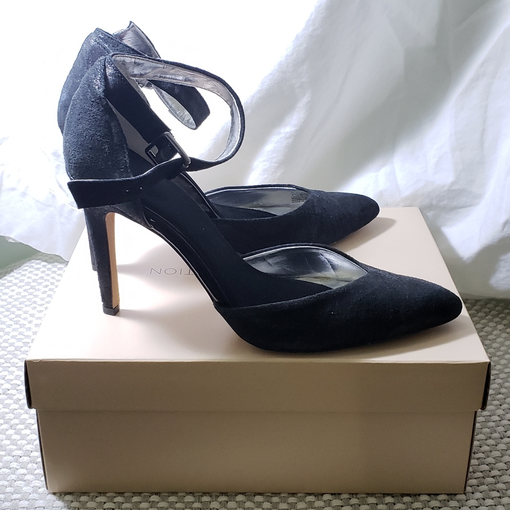 Bc generation 7.5M black metallic heels
